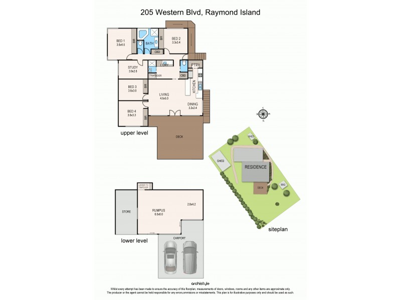 205 Western Boulevard, Raymond Island VIC 3880 Floorplan