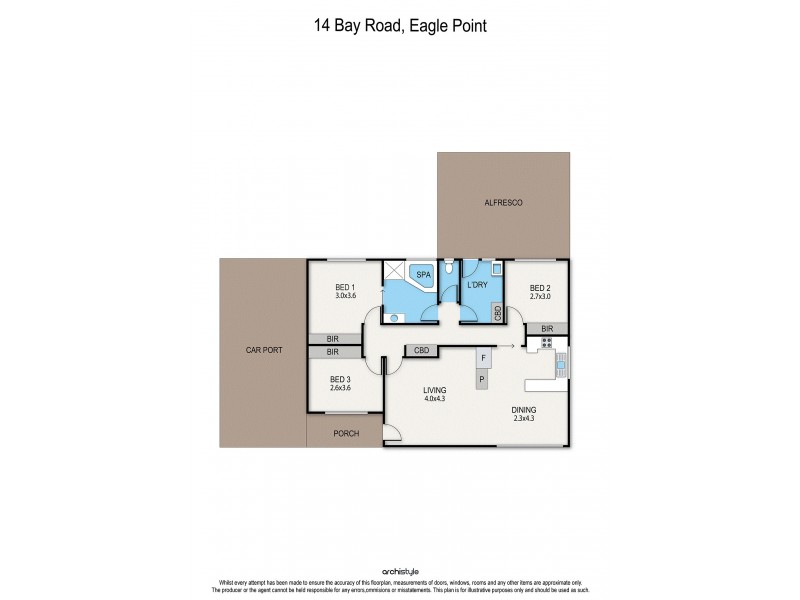 14 Bay Road, Eagle Point VIC 3878 Floorplan