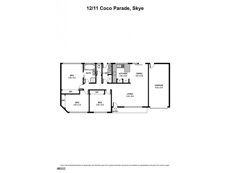 12/11 Coco Parade, Skye VIC 3977 Floorplan