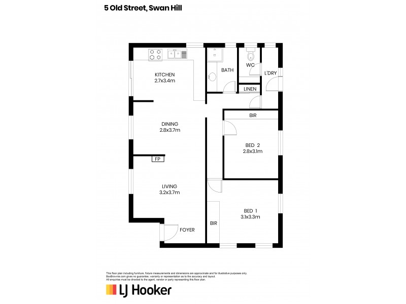 5 Old Street, Swan Hill VIC 3585 Floorplan