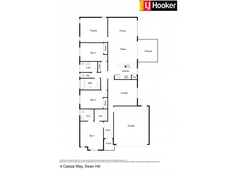 4 Cassia Way, Swan Hill VIC 3585 Floorplan