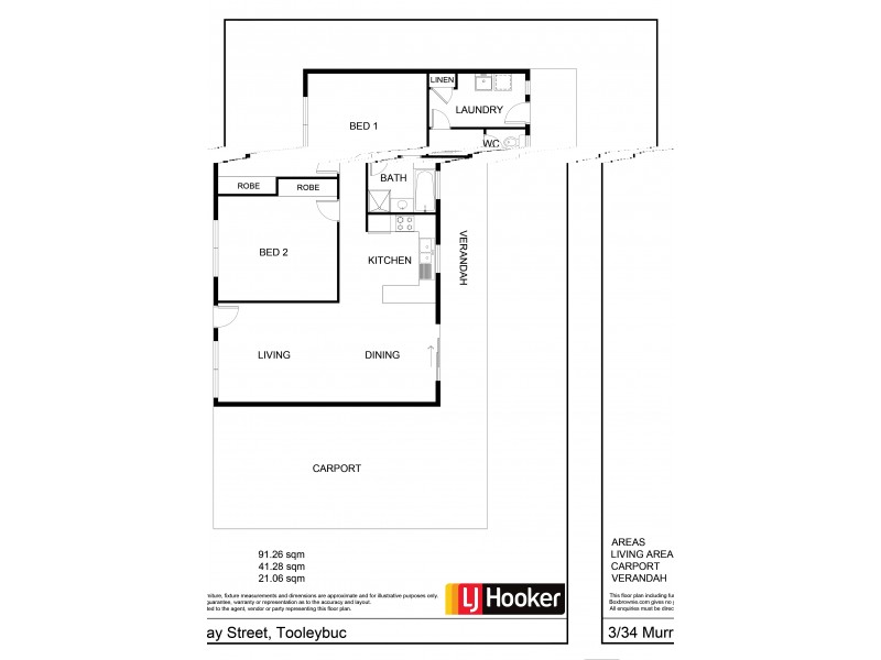 Unit 3/34 Murray Street, Tooleybuc NSW 2736 Floorplan