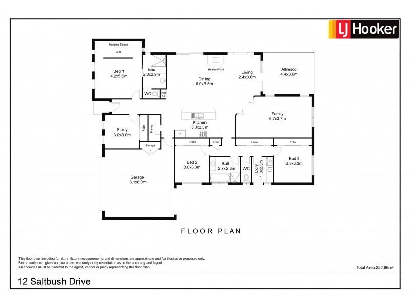 12 Saltbush Drive, Swan Hill VIC 3585 Floorplan