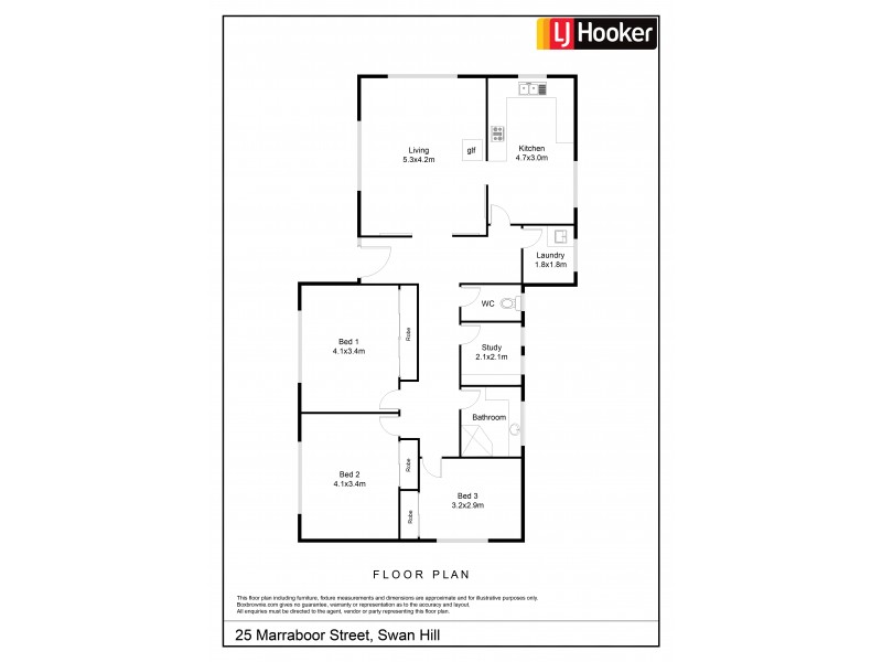 25 Marraboor Street, Swan Hill VIC 3585 Floorplan
