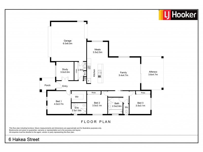 6 Hakea Street, Swan Hill VIC 3585 Floorplan