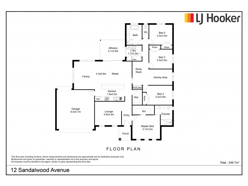 12 Sandalwood Avenue, Swan Hill VIC 3585 Floorplan