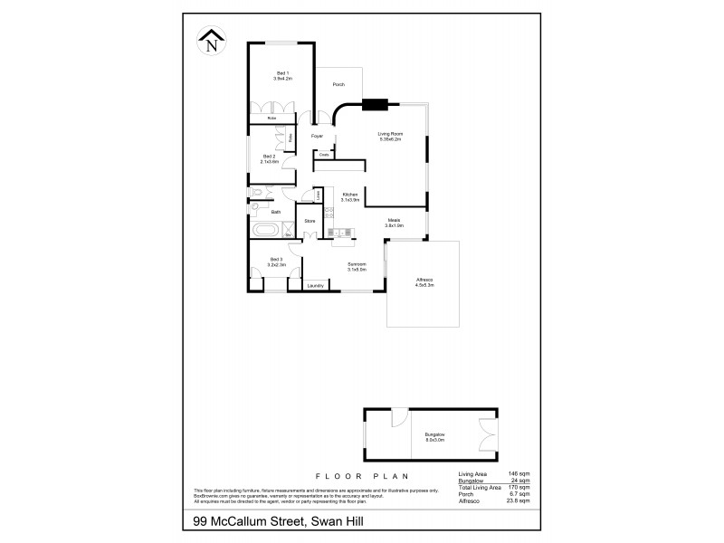 99 McCallum Street, Swan Hill VIC 3585 Floorplan