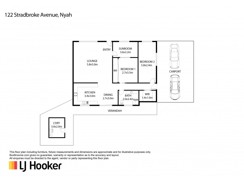 122 Stradbroke Avenue, Nyah VIC 3594 Floorplan