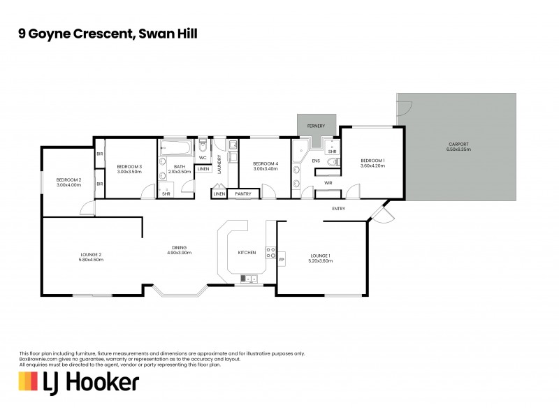 9 Goyne Crescent, Swan Hill VIC 3585 Floorplan