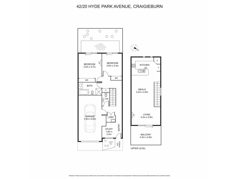 42/20 Hyde Park Avenue, Craigieburn VIC 3064 Floorplan