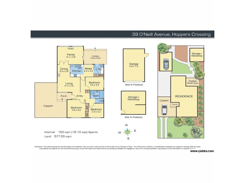 39 O’Neill Avenue, Hoppers Crossing VIC 3029 Floorplan