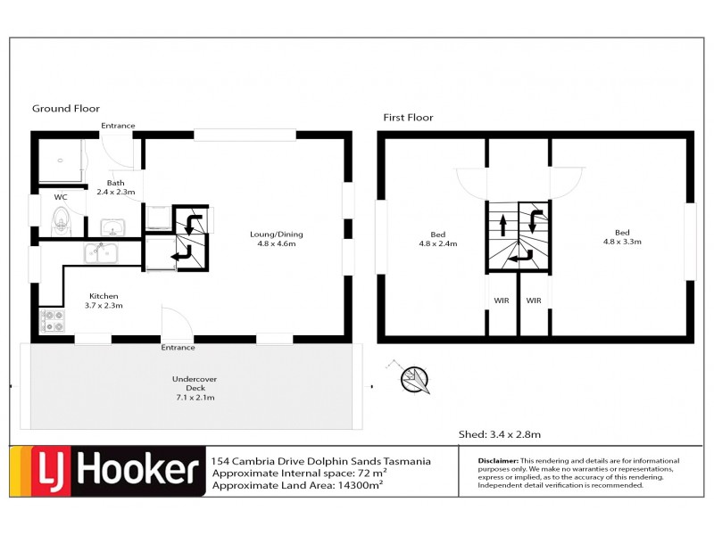 154 Cambria Drive, Dolphin Sands TAS 7190 Floorplan