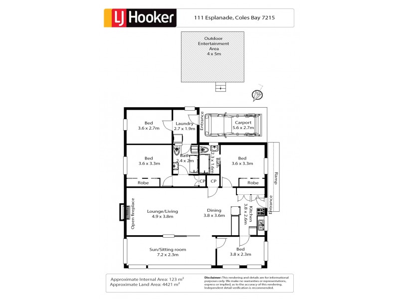 111 Esplanade, Coles Bay TAS 7215 Floorplan