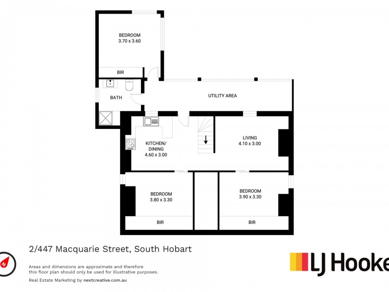 2/447 Macquarie Street, South Hobart TAS 7004