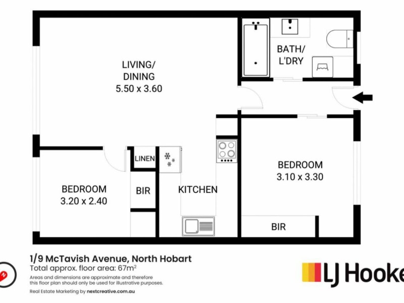 1/9 McTavish Avenue, North Hobart TAS 7000