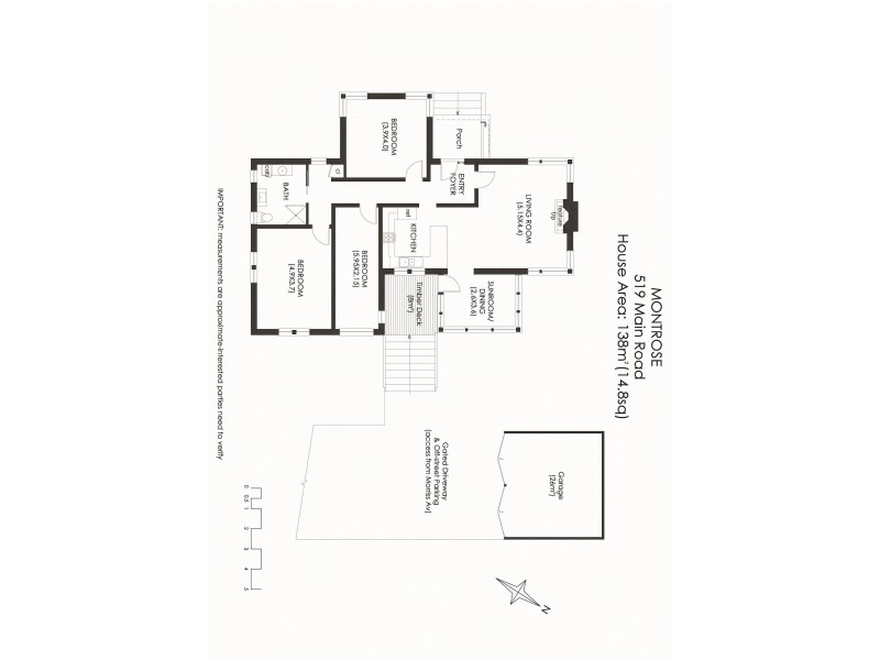 519 Main Road, Montrose TAS 7010 Floorplan