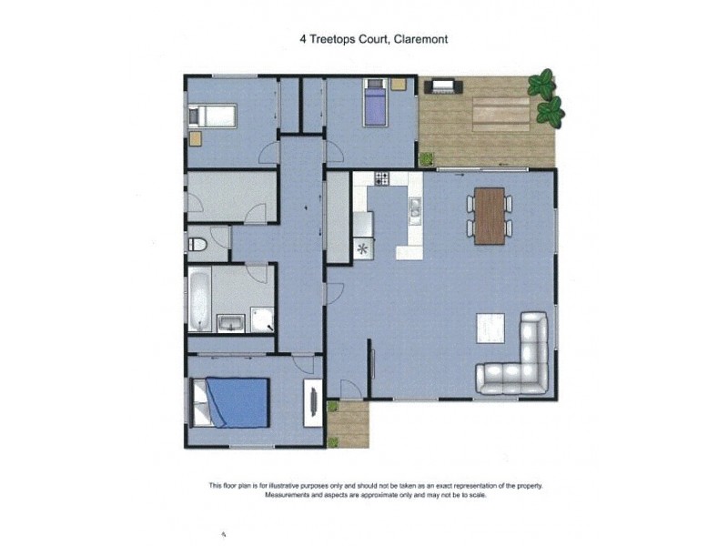 4 Treetops Court, Claremont TAS 7011 Floorplan