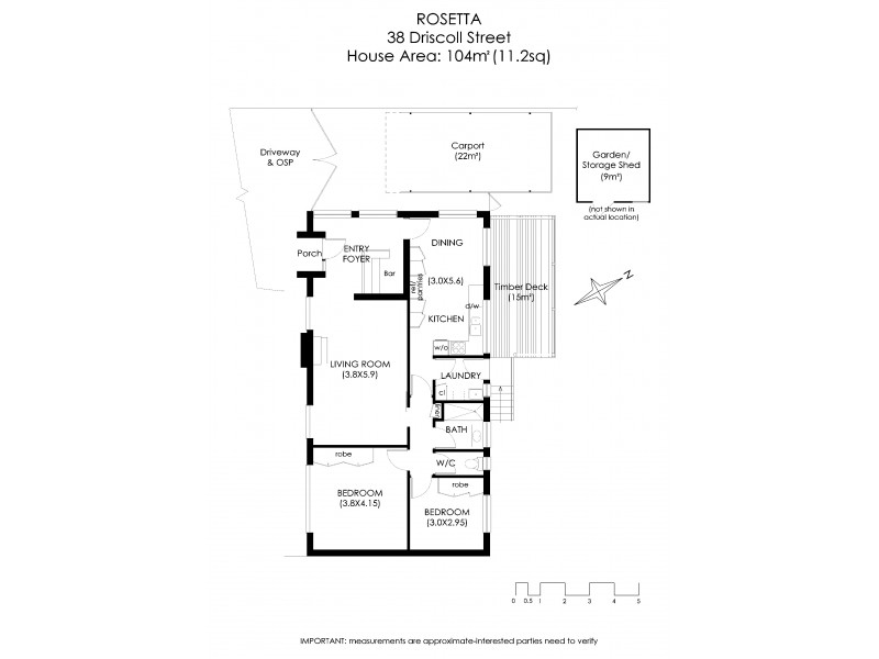38 Driscoll Street, Rosetta TAS 7010 Floorplan
