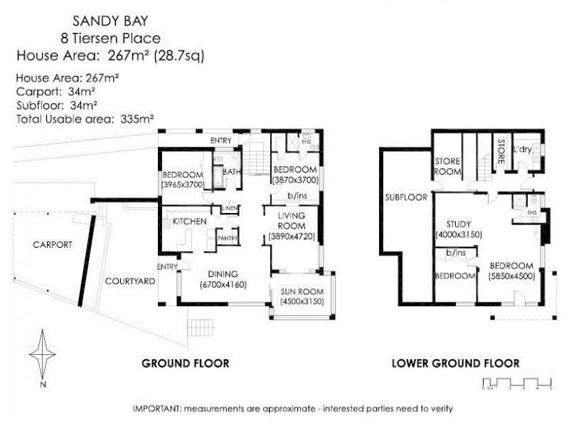 8 Tiersen Place, Sandy Bay TAS 7005 Floorplan