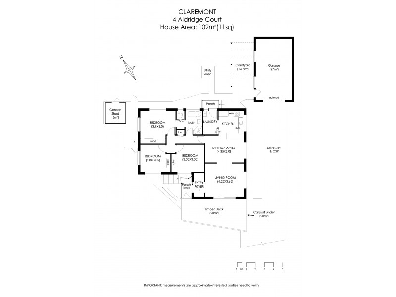 4 Aldridge Court, Claremont TAS 7011 Floorplan