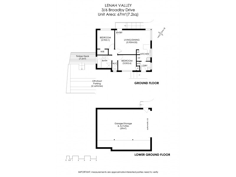 3/6 Broadby Drive, Lenah Valley TAS 7008 Floorplan