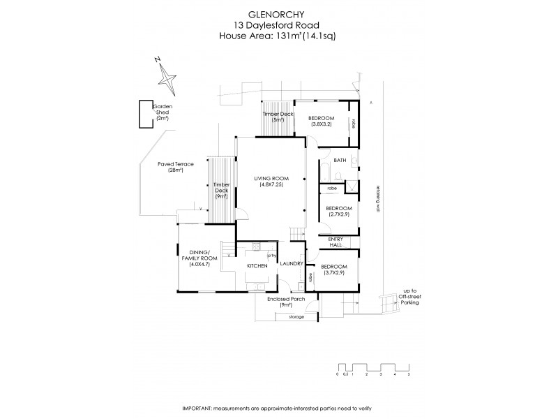 13 Daylesford Road, Glenorchy TAS 7010 Floorplan