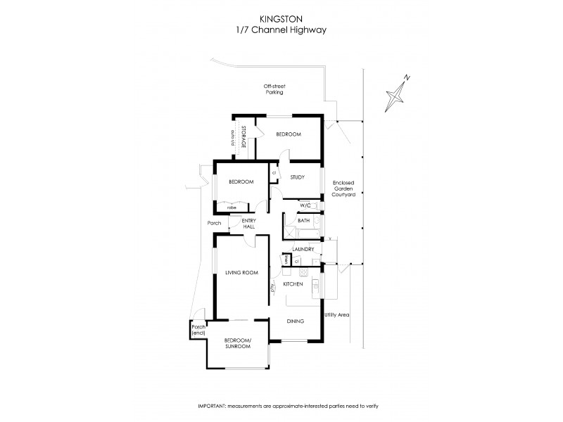 1/7 Channel Highway, Kingston TAS 7050 Floorplan