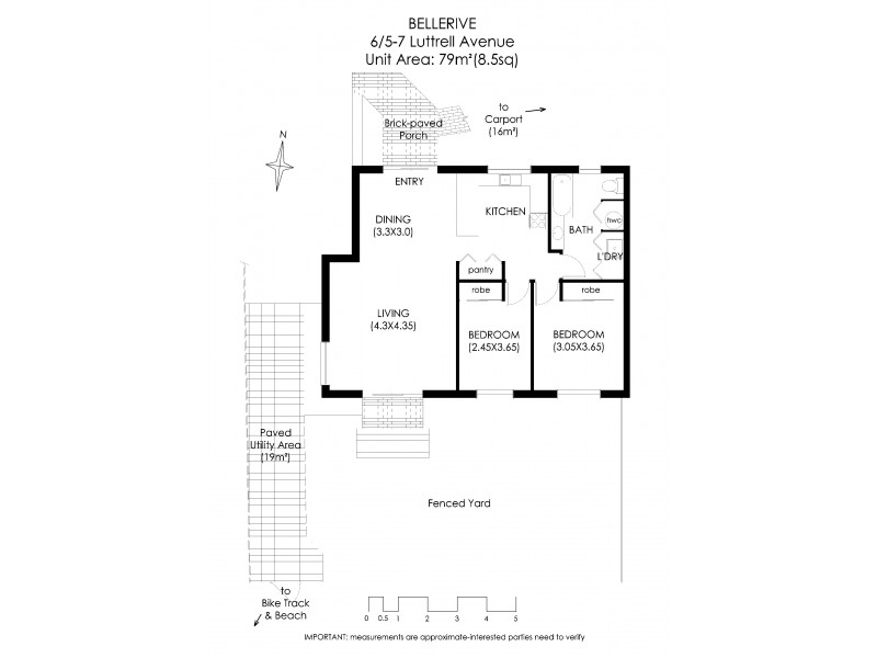 Unit 6 5-7 Luttrell Avenue, Bellerive TAS 7018 Floorplan