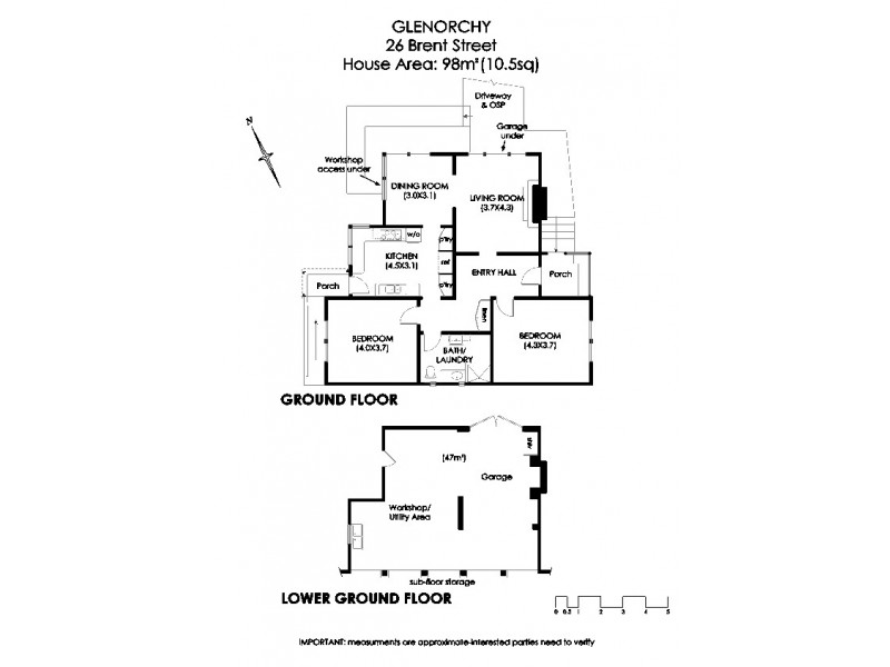 26 Brent Street, Glenorchy TAS 7010 Floorplan