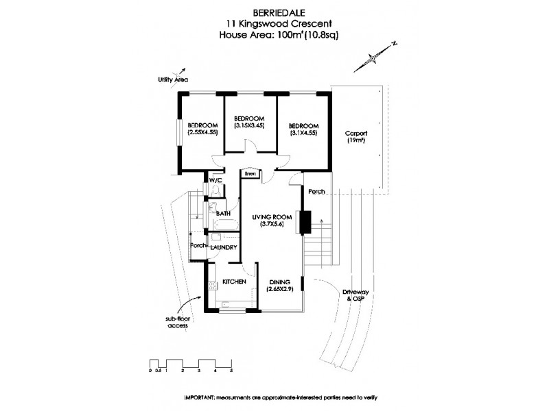 11 Kingswood Crescent, Berriedale TAS 7011 Floorplan