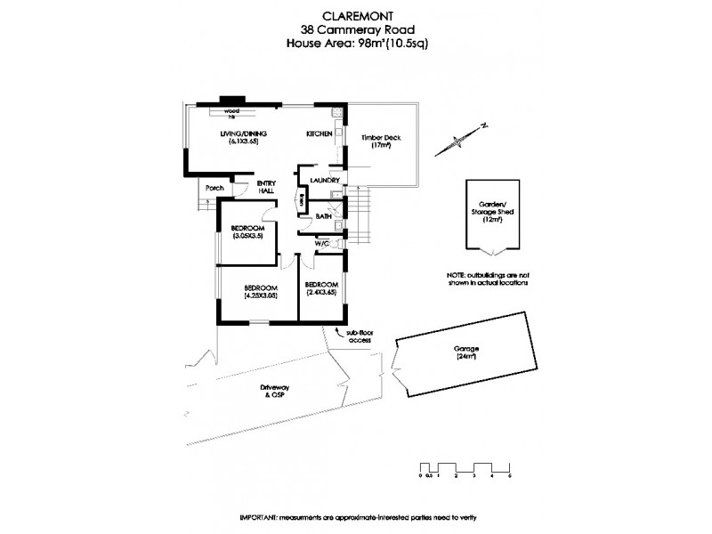 38 Cammeray Rd, Claremont TAS 7011 Floorplan