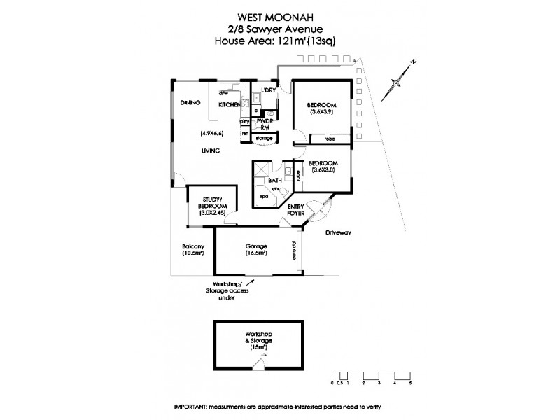 2/8 Sawyer Avenue, West Moonah TAS 7009 Floorplan