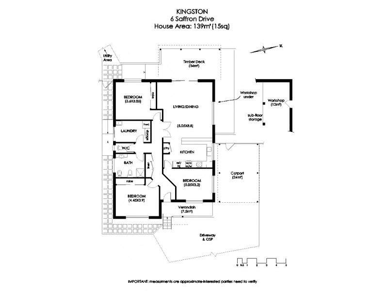 6 Saffron Drive, Kingston TAS 7050 Floorplan
