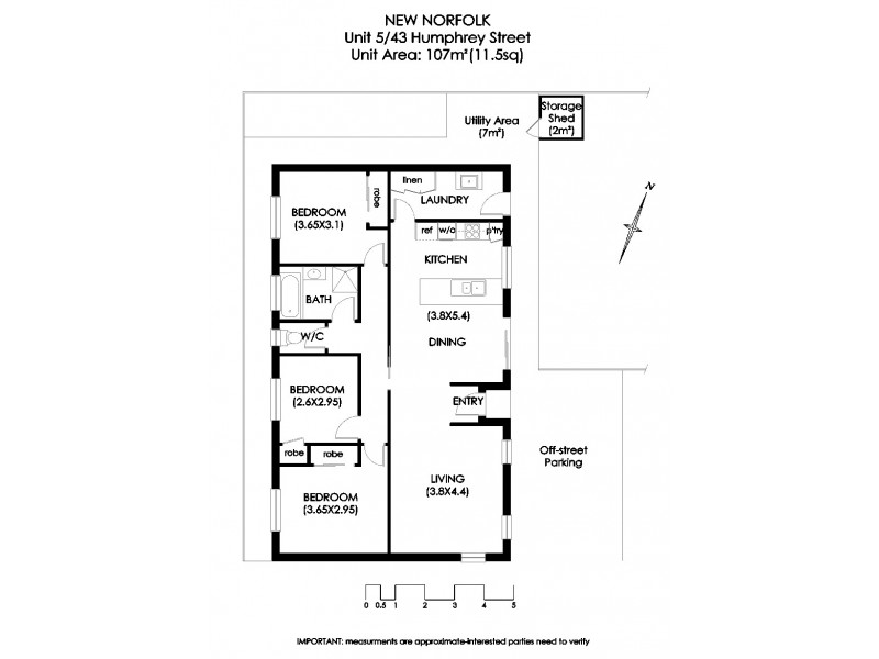 1 2 5 & 6/43 Humphrey Street, New Norfolk TAS 7140 Floorplan