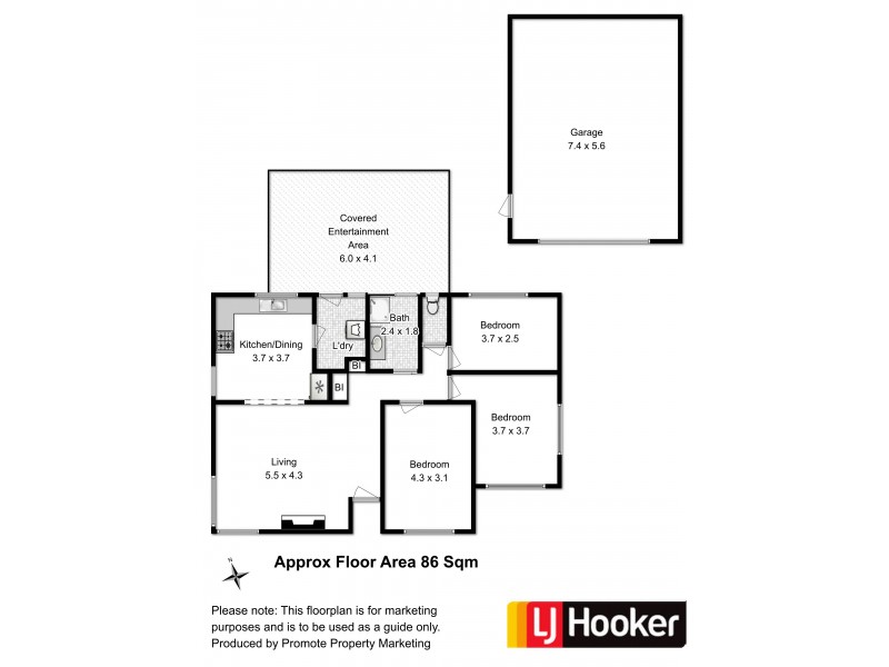 45 Hawthorn Road, Risdon Vale TAS 7016 Floorplan