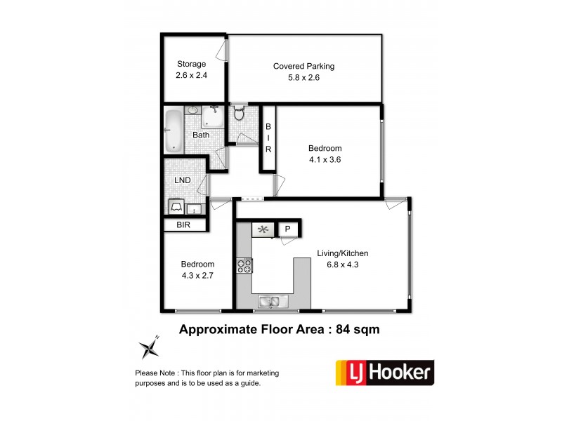 Unit 1/137 Marys Hope Road, Rosetta TAS 7010 Floorplan