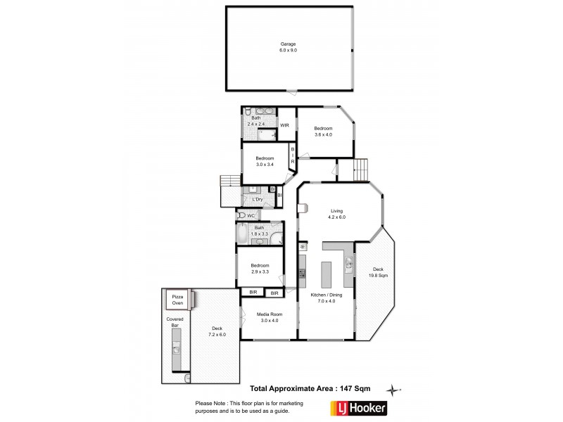 1 Calm Place, Old Beach TAS 7017 Floorplan