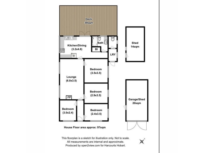 1676 Gordon River Road, Westerway TAS 7140 Floorplan
