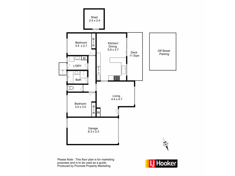 2/25 Mariah Crescent, Oakdowns TAS 7019 Floorplan