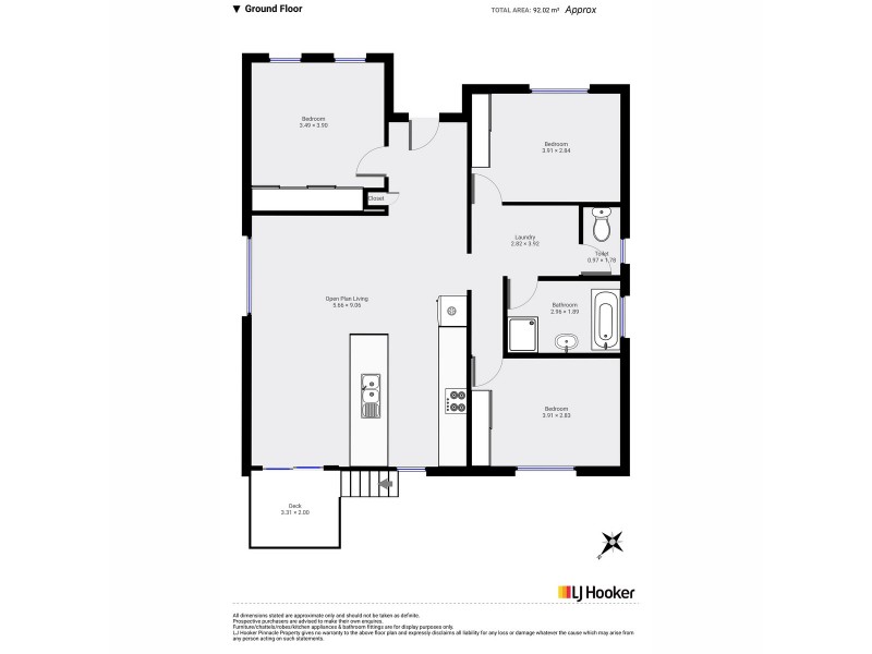 2 Athena Drive, Risdon Vale TAS 7016 Floorplan