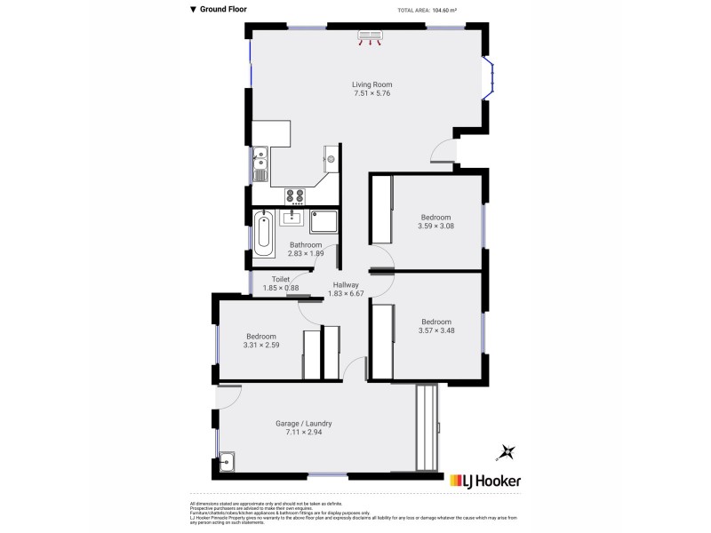 4/24 Henty Close, Old Beach TAS 7017 Floorplan