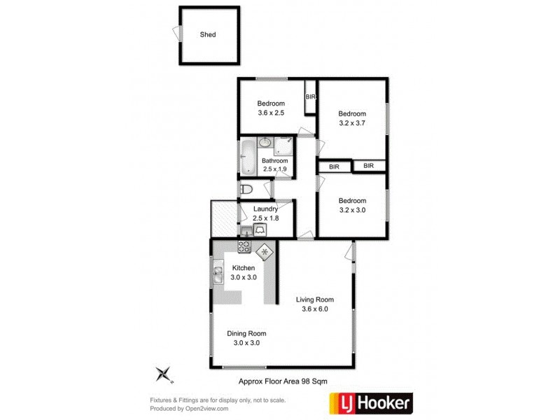 1 Corsair Place, Huntingfield TAS 7055 Floorplan