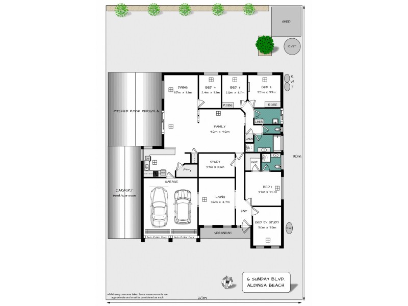 6 Sunday Boulevard, Aldinga Beach SA 5173 Floorplan