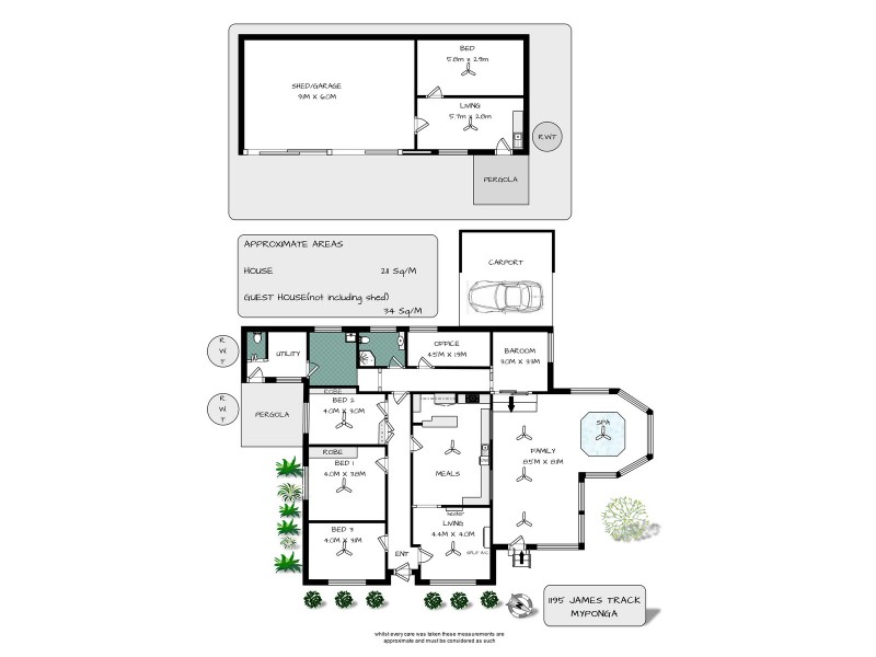 1195 James Track, Myponga SA 5202 Floorplan