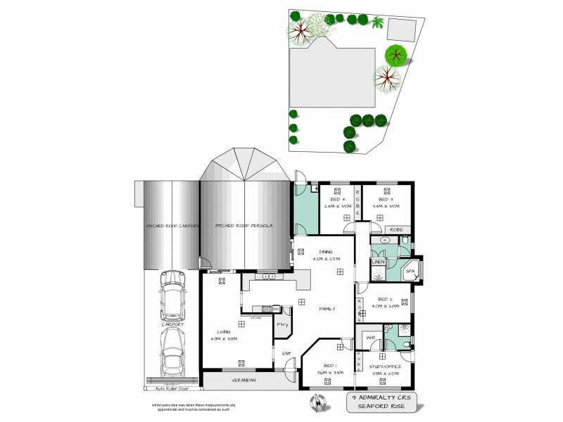 9 Admiralty Crescent, Seaford Rise SA 5169 Floorplan
