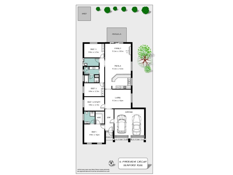 12 Parkview Circuit, Seaford Rise SA 5169 Floorplan