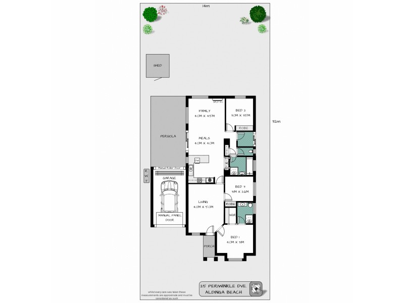 25 Periwinkle Drive, Aldinga Beach SA 5173 Floorplan
