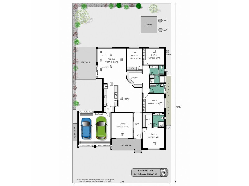 14 Basin Street, Aldinga Beach SA 5173 Floorplan