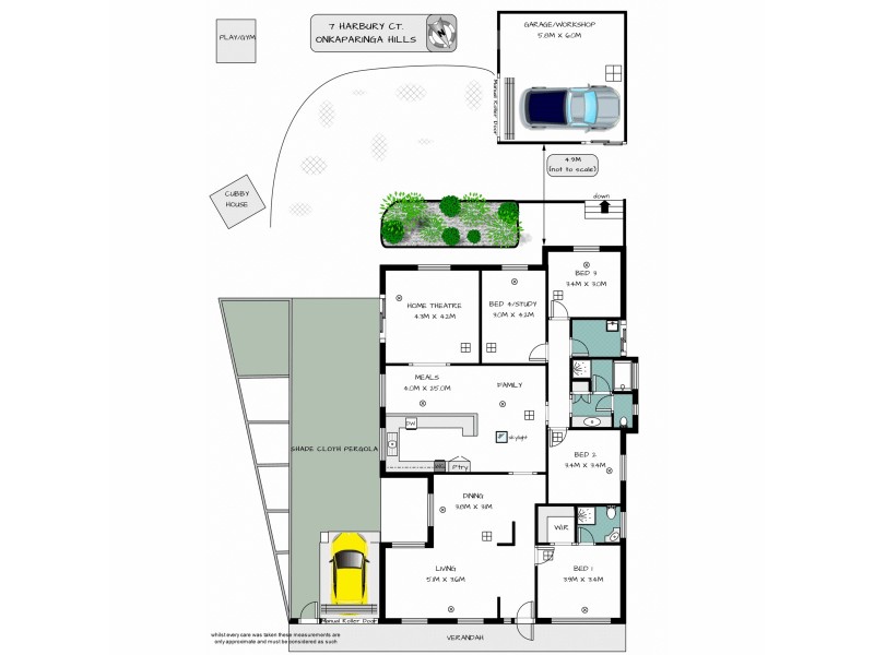 7 Harbury Court, Onkaparinga Hills SA 5163 Floorplan