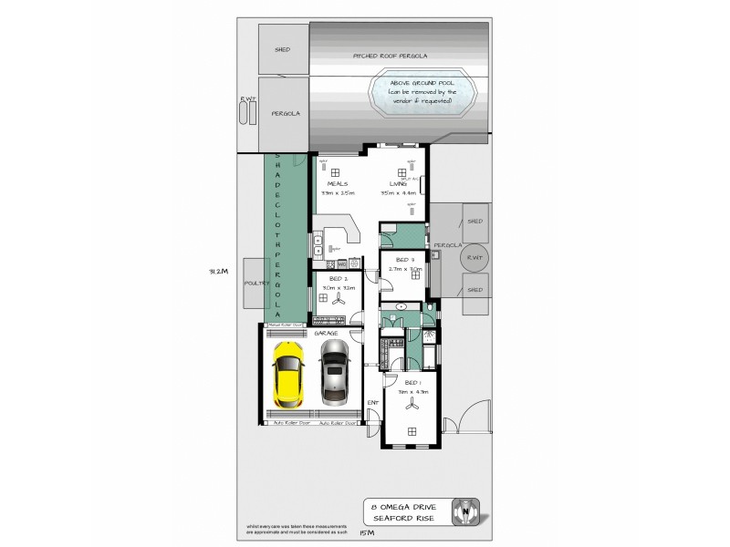 8 Omega Drive, Seaford Rise SA 5169 Floorplan